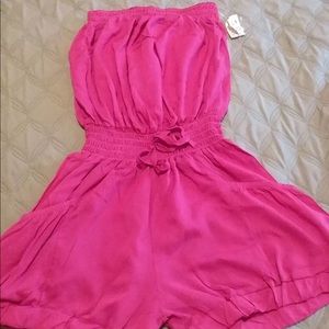 Cute pink summer romper